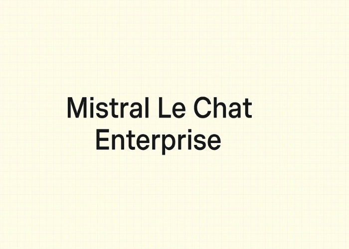 Mistral le chat enterprise